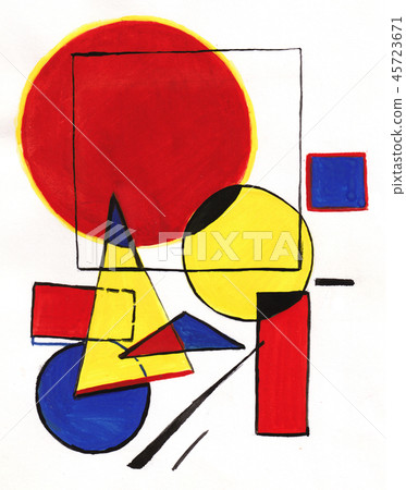 abstract picture, geometric figures 45723671