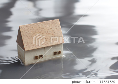 Flooded houses and isolated people Flooded houses and isolated people 45723720