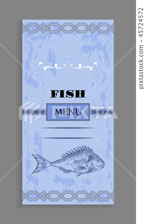 Ornate Fish Menu Concept for Seafood Restaurant Ornate Fish Menu Concept for Seafood Restaurant 45724572