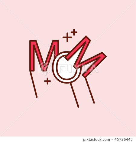 Mother's day red icon with light Mother's day red icon with light 45726443