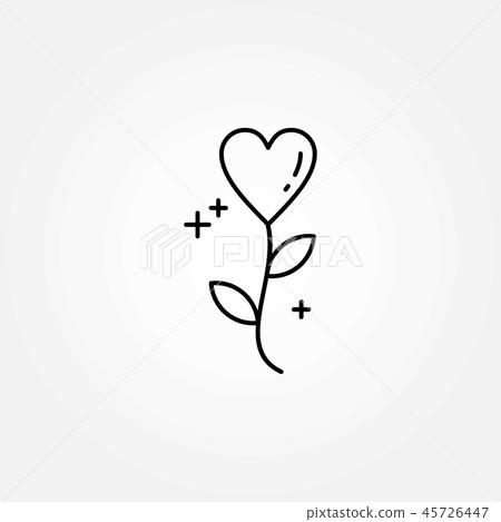 Mother's day line icon on white Mother's day line icon on white 45726447