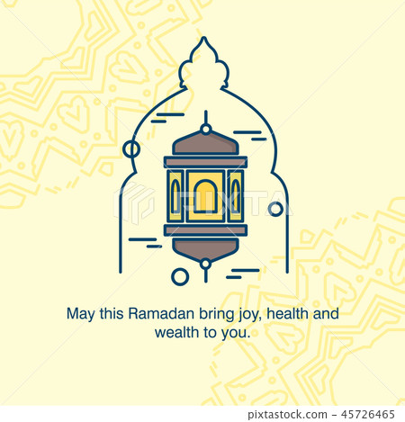 Ramadan Kareem greetings card with unique Ramadan Kareem greetings card with unique 45726465