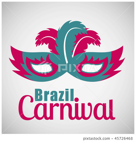 Happy Brazilian Carnival Day. red and 45726468