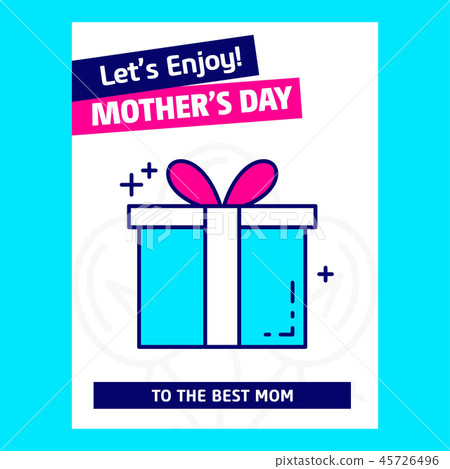Mother's day typographic design with unique 45726496