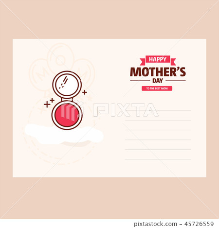 Happy Mothers's Day Typographical Design Card Happy Mothers's Day Typographical Design Card 45726559
