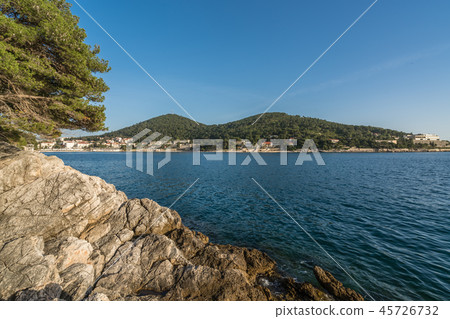 Beautiful rocky Croatian coast in Dubrovnik 45726732