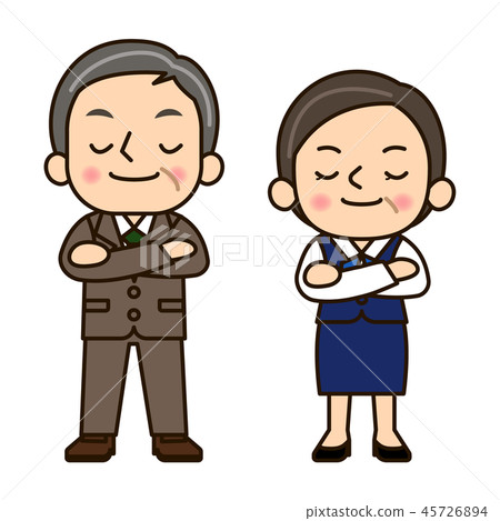 Business men and women 3-1 boast 45726894