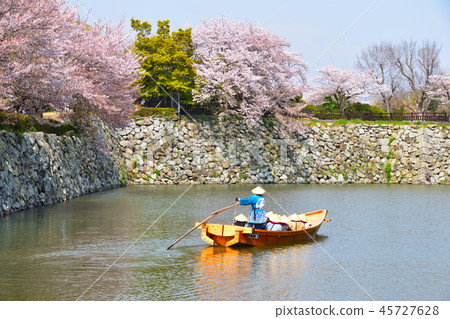 春天姬路城堡Uchibori 45727628