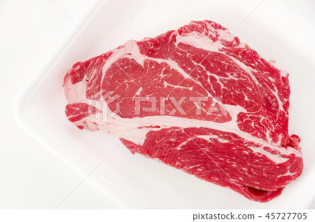 Beef shoulder loin steak (raw meat) Beef shoulder loin steak (raw meat) 45727705