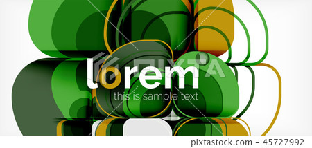 Abstract background - geometric multicolored round shapes composition. Trendy abstract layout Abstract background - geometric multicolored round shapes composition. Trendy abstract layout 45727992