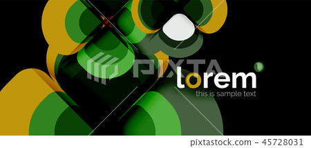 Abstract background - geometric multicolored round shapes composition. Trendy abstract layout Abstract background - geometric multicolored round shapes composition. Trendy abstract layout 45728031