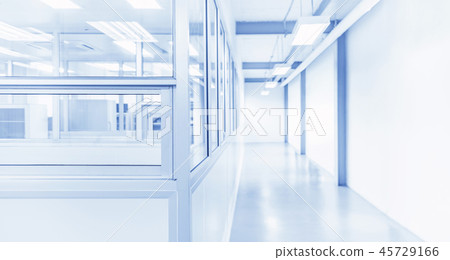 modern interior of science laboratory or factory 45729166