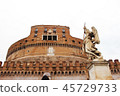 Castel Sant'Angelo風景在羅馬，意大利Castel Sant Angelo在羅馬 45729733