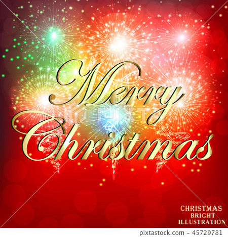 Merry Christmas Festive background. Vector. 45729781
