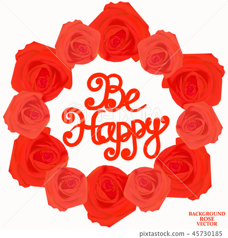 Be happy background. Vector 45730185