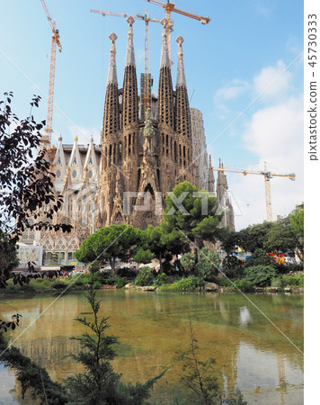 西班牙巴塞羅那Sagrada Familia /SagradaFamília，巴塞羅那 45730333