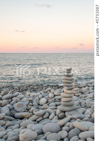 Stone beach and stonework Stone beach and stonework 45731087