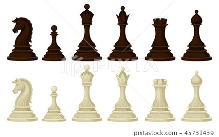 Set of chess pieces Stock Vector by ©marina_ua 56897557