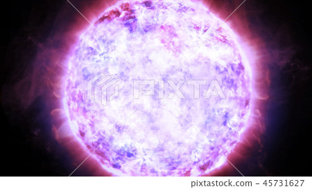 3D rendering of a massive neutron star 3D rendering of a massive neutron star 45731627