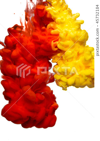 abstract formed by color dissolving in water 45732184