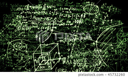 Abstract blocks of mathematical formulas Abstract blocks of mathematical formulas 45732260