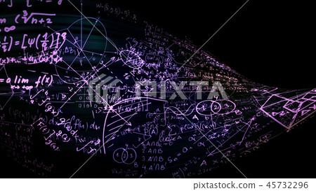 Abstract blocks of mathematical formulas Abstract blocks of mathematical formulas 45732296