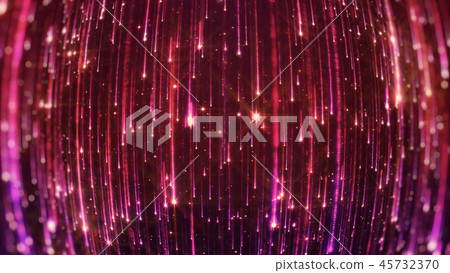 3D rendering of the falling of bright particles 45732370