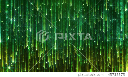 3D rendering of the falling of bright particles 45732375