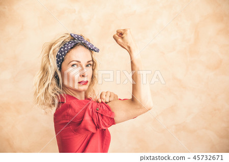 We can do it! Woman's day concept We can do it! Woman's day concept 45732671