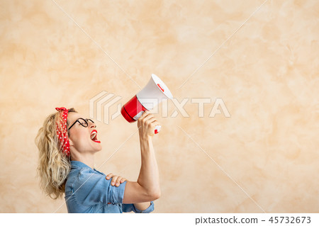 We can do it! Woman's day concept 45732673