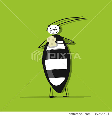 Funny beetle for your design 45733421