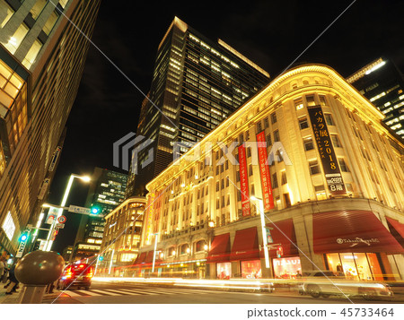 Nihonbashi night view Nihombashi Sugashima store Main building new building 45733464
