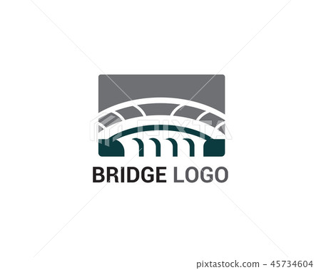 Bridge logo and symbol vector template building Bridge logo and symbol vector template building 45734604