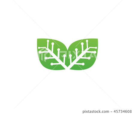 green leaf ecology nature element vector 45734608