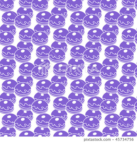 Pattern with donuts, popular food for Chanukah Pattern with donuts, popular food for Chanukah 45734756