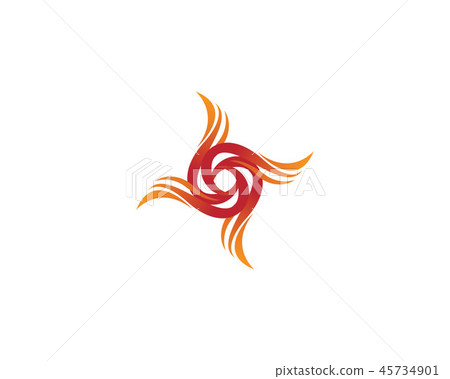 Fire vector icon logo - Stock Illustration [45734901] - PIXTA