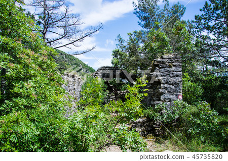 Ruin of Saint Hadrian Church, Labin, Croatia Ruin of Saint Hadrian Church, Labin, Croatia 45735820