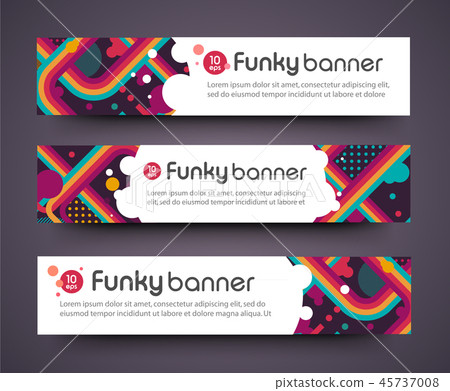 tv show broadcast funky neon abstract banner - Stock Illustration ...