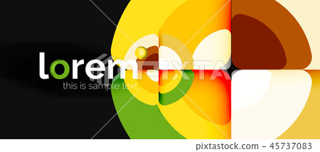 Circles and triangles geometric abstract background. Trendy abstract layout template for business or Circles and triangles geometric abstract background. Trendy abstract layout template for business or 45737083