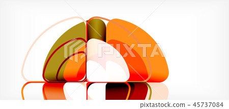Circles and triangles design abstract background 45737084