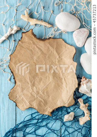 Postcard in marine style. Copyspace Postcard in marine style. Copyspace 45737213