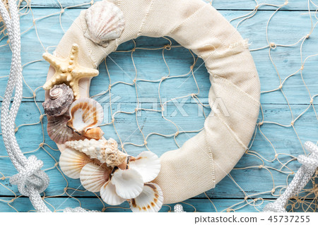 postcard in marine style postcard in marine style 45737255