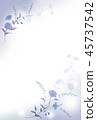 Blue flower background material 45737542