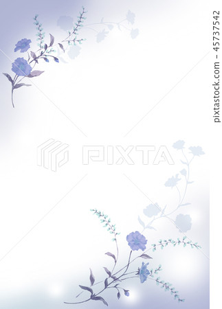 Blue flower background material 45737542