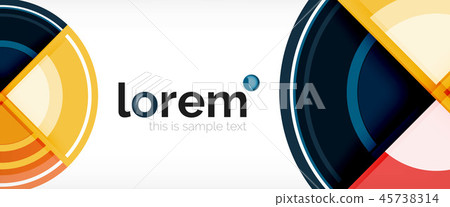Multicolored round shapes abstract background Multicolored round shapes abstract background 45738314