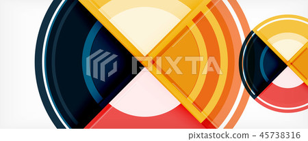 Multicolored round shapes abstract background Multicolored round shapes abstract background 45738316