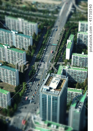 首爾,韓國,前景,航拍照片 首爾,韓國,前景,航拍照片 45738540