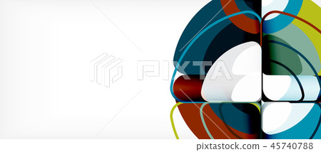 Circles and triangles geometric abstract background. Trendy abstract layout template for business or Circles and triangles geometric abstract background. Trendy abstract layout template for business or 45740788
