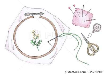 Handmade handicraft embroidery Handmade handicraft embroidery 45740905