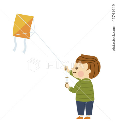 男子放風箏 45741649